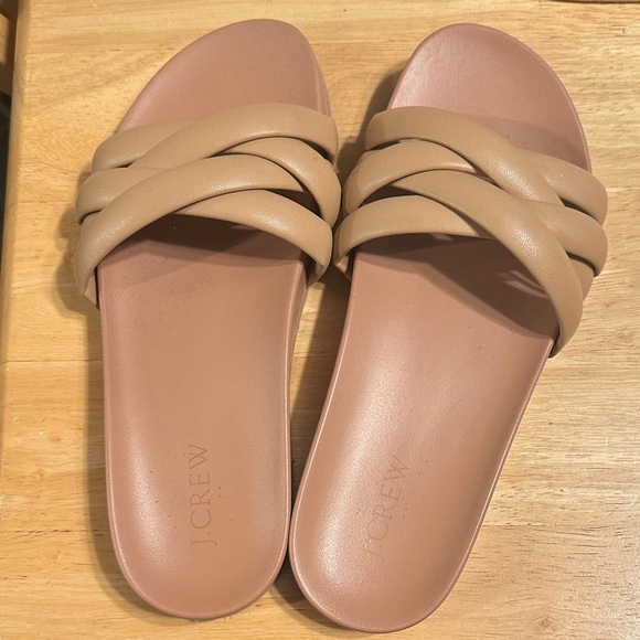 J. Crew Shoes - New J. Crew Women's Beige Crisscross Sandals - size 6.5-7